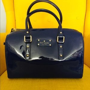 Kate Spade Patent Leather Medium Dome Satchel